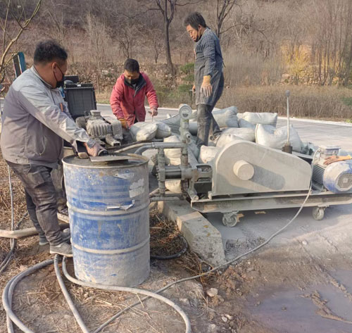 屏南路面下沉注浆
